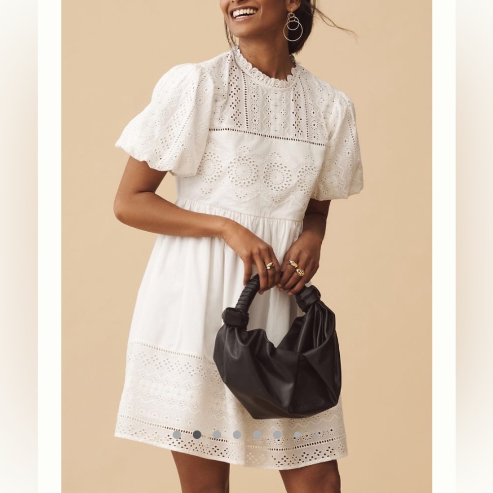 NWT Forever That Girl Puff-sleeve Babydoll Mini Dress - Picture 3 of 8